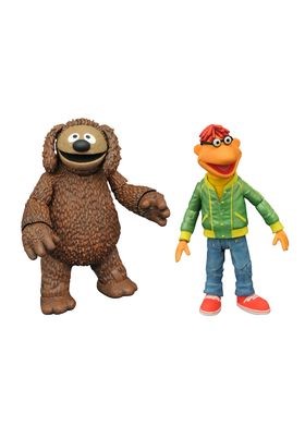 SCOOTER AND ROWLF ACTION FIGURES THE MUPPETS BEST